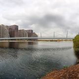 Началось сооружение основных опор пешеходного моста через Нагатинский затон