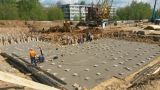 Заливка фундаментной плиты Заливка фундаментной плиты