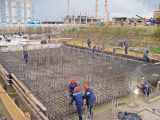 Заливка фундаментной плиты